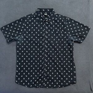 LIMITED TIME $5 ITEM!! Hurley Anchor Print Casual Shirt - Black